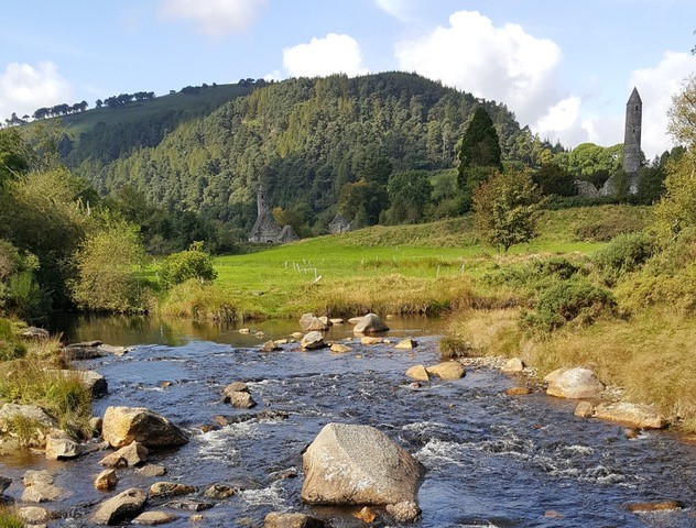 River flowing by Glendalough, Co. Wicklow